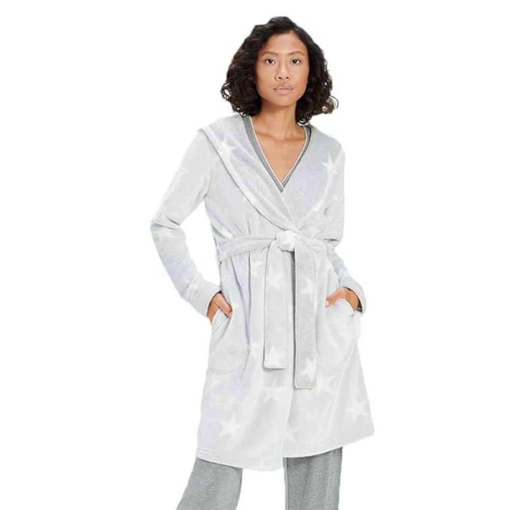 UGG Women's Light Gray Star Robe